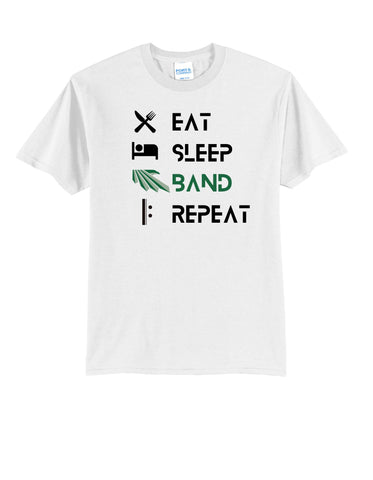2023 Band Camp - EAT SLEEP BAND REPEAT  - T-shirt - Cotton or Dry Fit