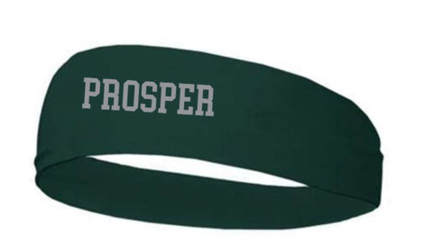 Narrow Headband - Prosper Varsity Font - Black, White or Green