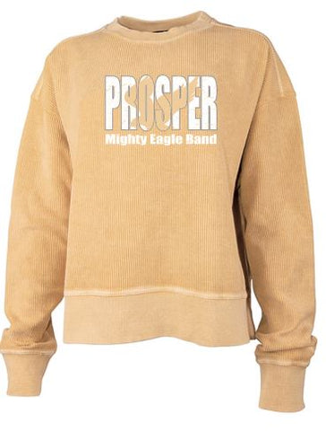 Prosper Eagle (Show Through) - Corded Crew Sweatshirt